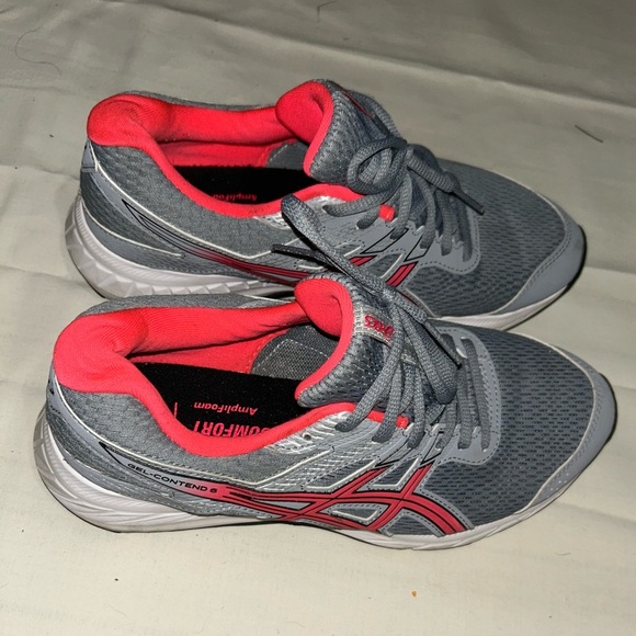 ASICS Women's Athletic Shoes in Gray and Pink - Picture 6 of 8
